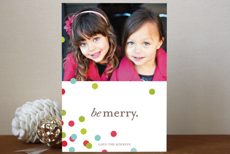 Confetti Scatter Holiday Postcards