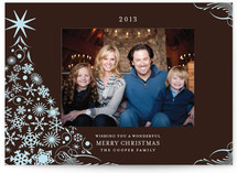 Snowflake Tree Holiday Postcards