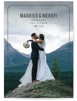 Married and Merry! Holiday Postcards