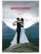 Married and Merry! Holiday Postcards