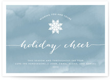 Watercolored Cheer Holiday Postcards