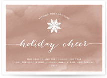 Watercolored Cheer Holiday Postcards