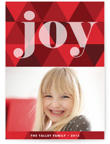 Joy Geometric Holiday Postcards