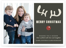Joyeux Noel + Reindeer Holiday Postcards