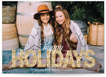 Glitter Holiday Postcards