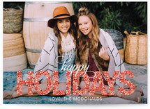Glitter Holiday Postcards