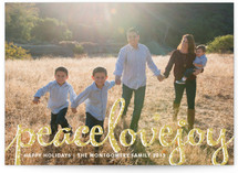 Type Frost Holiday Postcards