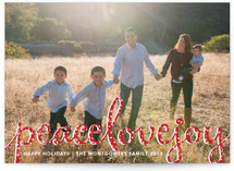 Type Frost Holiday Postcards
