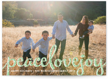 Type Frost Holiday Postcards