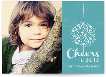 Elegant Ball Drop Holiday Postcards