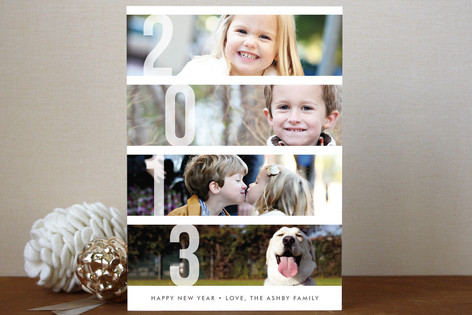Stacked Photos Holiday Postcards