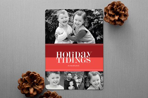 Bold Reflection Holiday Rounded Corner Cards