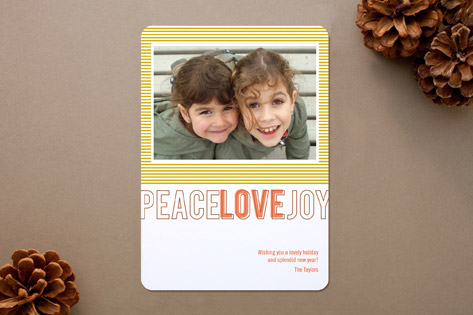 Modern Love Holiday Rounded Corner Cards