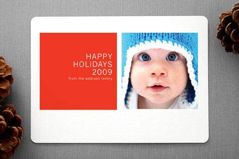 Modern Geometric Holiday Rounded Corner Cards