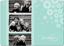 Snow Flurries Holiday Rounded Corner Cards