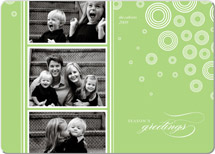 Snow Flurries Holiday Rounded Corner Cards