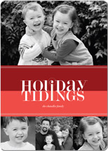 Bold Reflection Holiday Rounded Corner Cards, by kelli hall