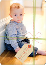 Gift Wrapped Holiday Rounded Corner Cards, by pottsdesign