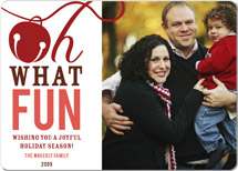 Oh What Fun! Holiday Rounded Corner Cards, by Frooted Design