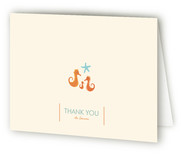 Sweet Seahorses Baby Shower Thank You Cards