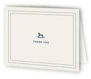 Vintage Rocker Baby Shower Thank You Cards