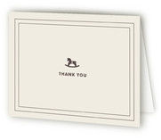 Vintage Rocker Baby Shower Thank You Cards