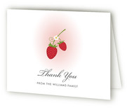Wild Strawberries Baby Shower Thank You Cards