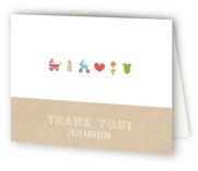 Baby Essentials Baby Shower Thank You Cards