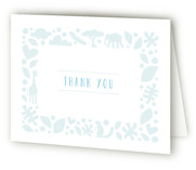 Petite Jungle Frame Baby Shower Thank You Cards