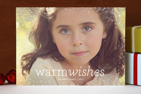Snow Flurry Holiday Photo Cards