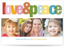 Love & Peace Holiday Photo Cards