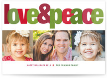 Love & Peace Holiday Photo Cards