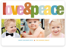 Love & Peace Holiday Photo Cards