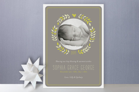 Sweet Wreath Holiday Photo Cards