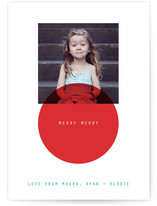 Mini Circle Holiday Photo Cards