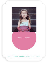 Mini Circle Holiday Photo Cards