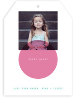 Mini Circle Holiday Photo Cards