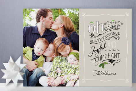 All Ye Faithful Holiday Photo Cards