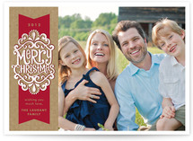 Kraft Ribbon Holiday Photo Cards