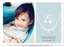 Delicate Garland Holiday Photo Cards