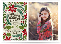 Sketchbook Foliage Holiday Photo Cards