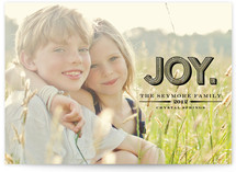 Carved Joy Holiday Photo Cards