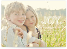 Carved Joy Holiday Photo Cards