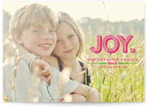 Carved Joy Holiday Photo Cards