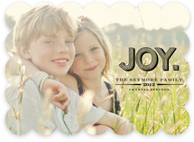 Carved Joy Holiday Photo Cards