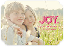 Carved Joy Holiday Photo Cards