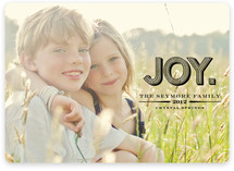 Carved Joy Holiday Photo Cards
