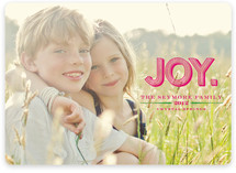 Carved Joy Holiday Photo Cards