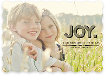 Carved Joy Holiday Photo Cards