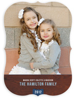 Woodgrain Holiday Photo Cards